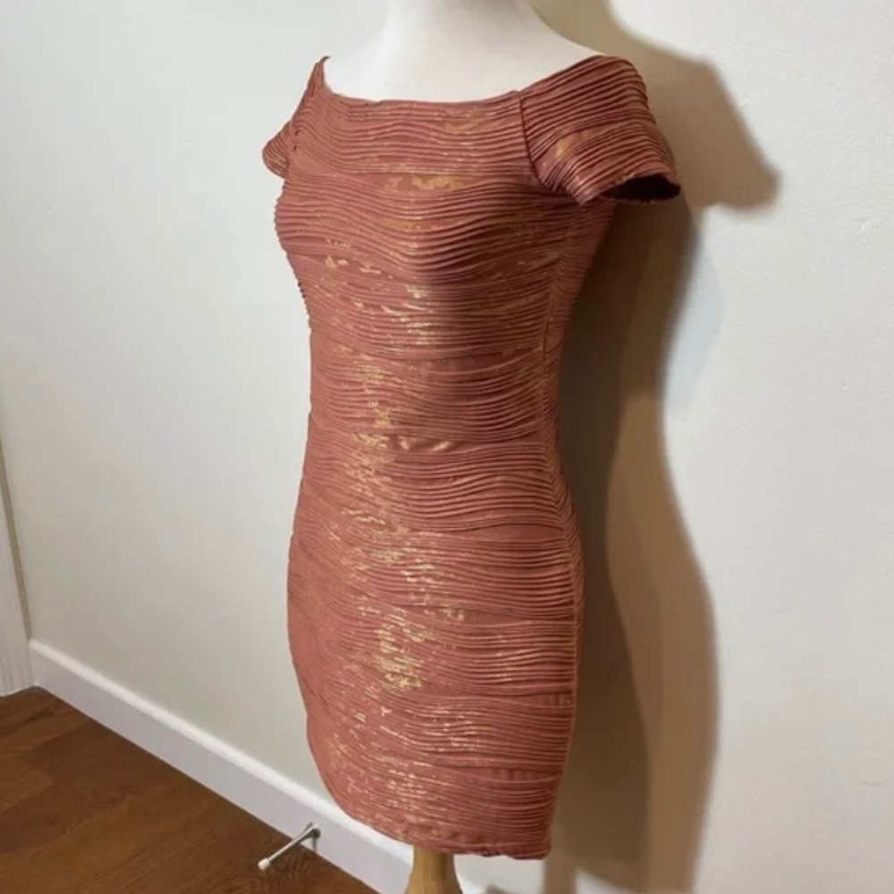 Brat Star Bodycon Pink Mini Dress - L